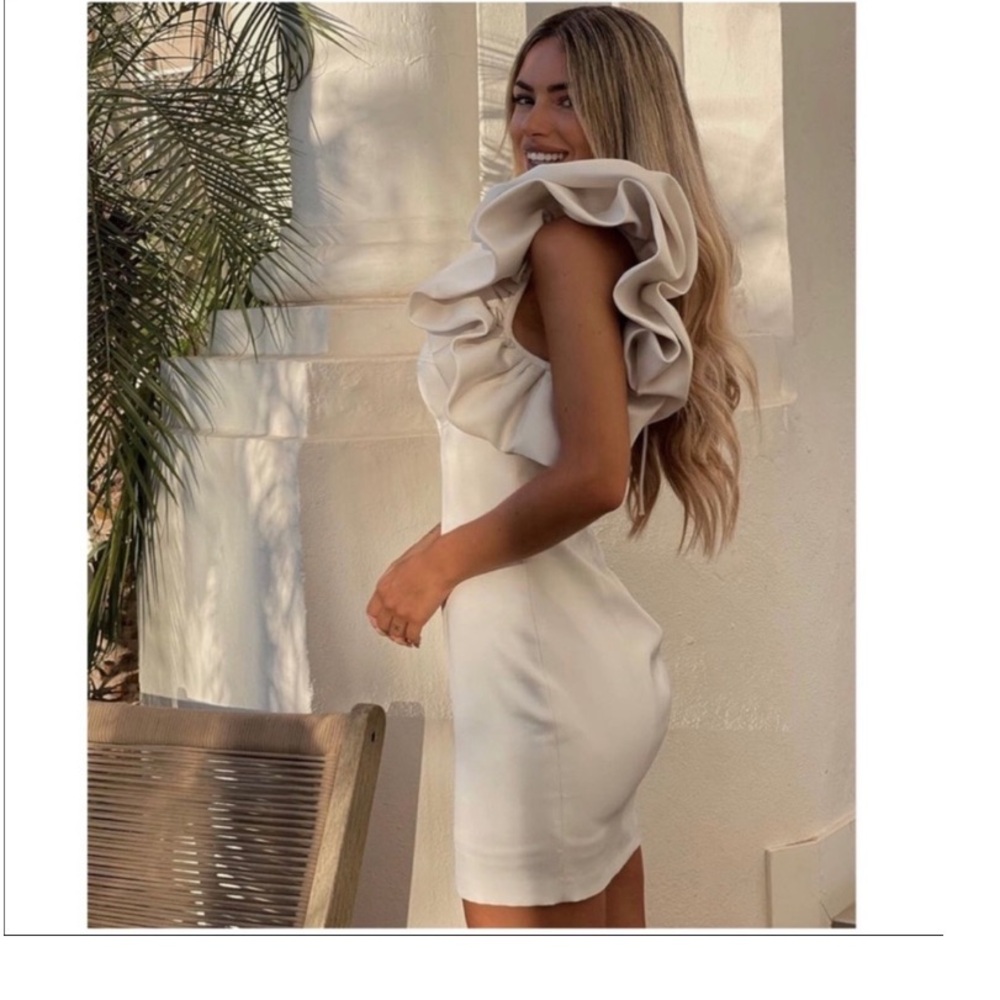 Zara bloggers favorite ruffled voluminous mini dress - Picture 14 of 16